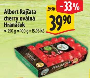 Albert Rajčata cherry oválná Hranáček, 250 g