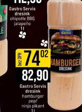Gastro Servis dresink hamburger pepř ninja pikant 1l