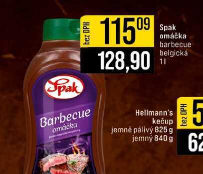 Spak omáčka barbecue belgická 1l
