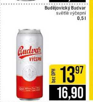 Budějovický Budvar světlé výčepní 0.5l 