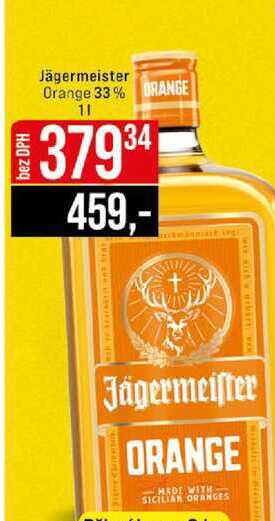 Jägermeister Orange 33% ORANGE 1l