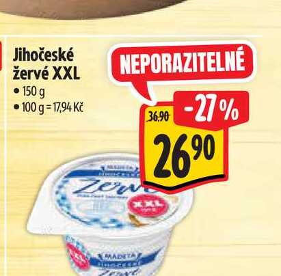 Jihočeské žervé XXL  150 g 