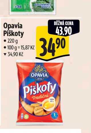 Opavia Piškoty   220 g  