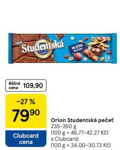 Orion Studentská pečeť, 235-260 g 