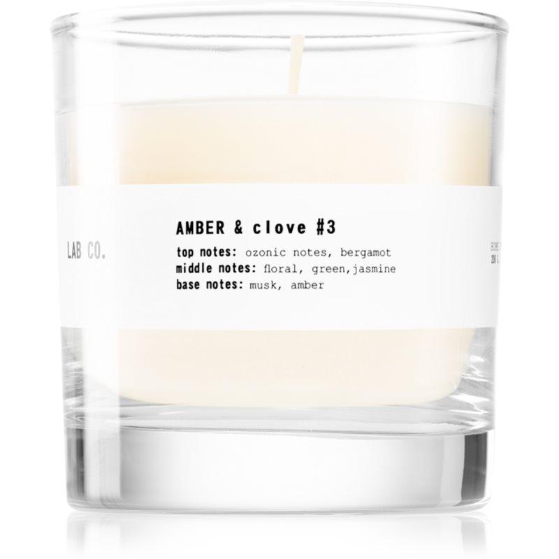 The Olphactory Lab Co. Amber & Clove vonná svíčka 200 g