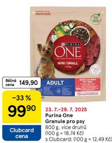 Purina One Granule pro psy, 800 g, více druhů 