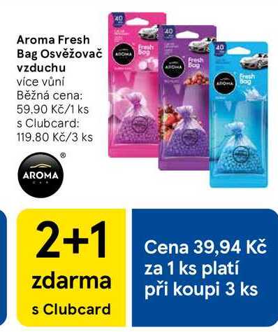 Aroma Fresh Bag Osvěžovač vzduchu, více vůní  