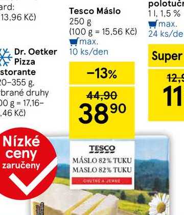 Tesco Máslo, 250 g