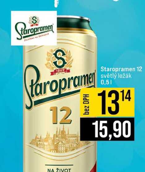 Staropramen 12 světlý ležák 0,5l