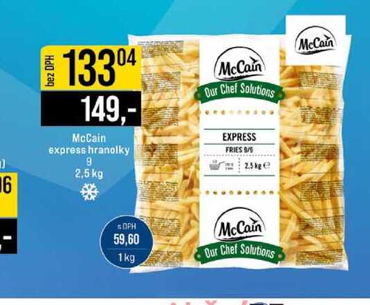 McCain express hranolky 9 2,5 kg 
