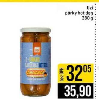 Uzi párky hot dog 380 g