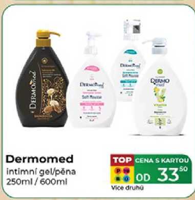 dermomed intimni gel/pěna 250ml/600ml