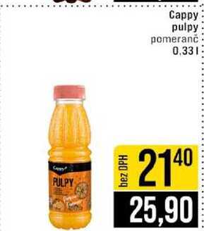 Cappy pulpy pomeranč 0.33l