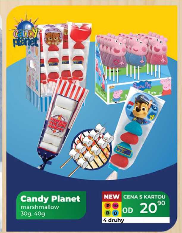 Candy Planet marshmallow 30g, 40g 