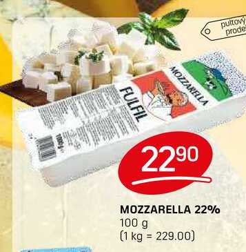 MOZZARELLA 22% 100 g