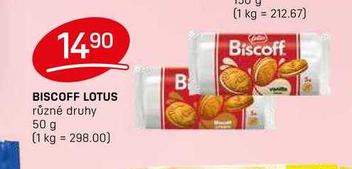 BISCOFF LOTUS různé druhy 50 g