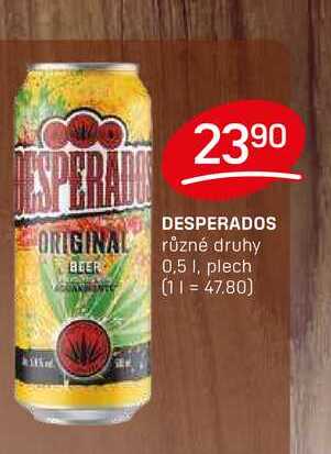 DESPERADOS ORIGINAL různé druhy 0,5l