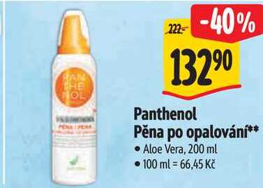 Panthenol Pěna po opalování, 200 ml 