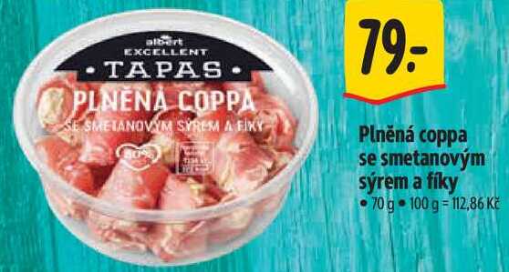 Plněná coppa se smetanovým sýrem a fíky, 70 g 