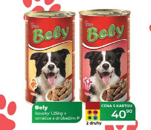 Bely kousky 1.25kg v omáčce s drůbežím  
