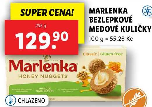 MARLENKA BEZLEPKOVÉ MEDOVÉ KULIČKY, 235 g
