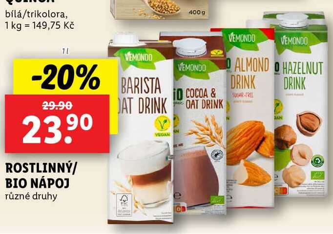 ROSTLINNÝ/BIO NÁPOJ, 1 l