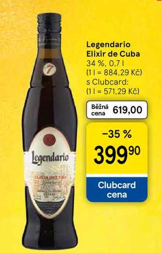 Legendario Elixir de Cuba 34 %, 0.7 l