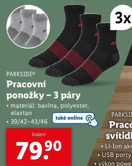 Pracovní ponožky - 3 páry 