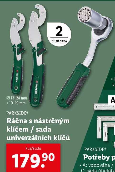 Ráčna s nástrčným klíčem/sada univerzálních klíčů