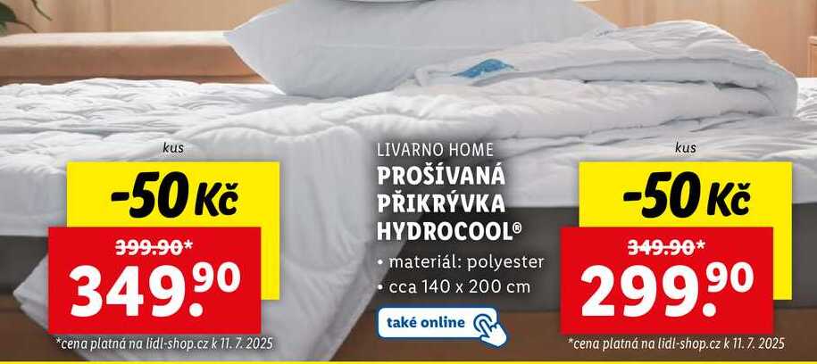 PROŠÍVANÁ PŘIKRÝVKA HYDROCOOL