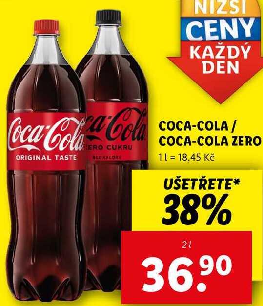 COCA-COLA/COCA-COLA ZERO, 2 l