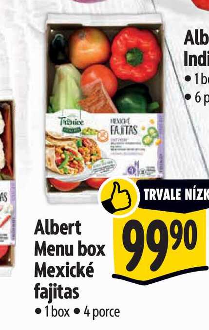  Albert Menu box Mexické fajitas  1 box 
