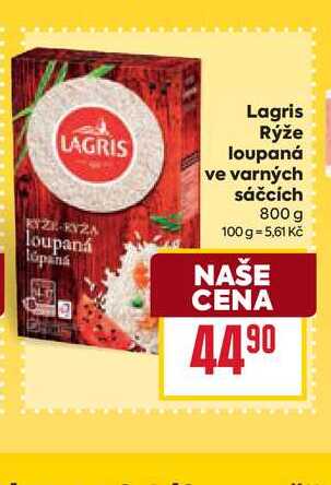 Lagris Rýže loupaná ve varných sáčcích 800 g 