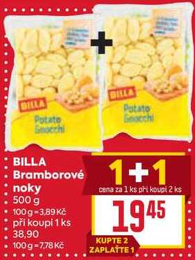 BILLA Bramborové noky 500 g 
