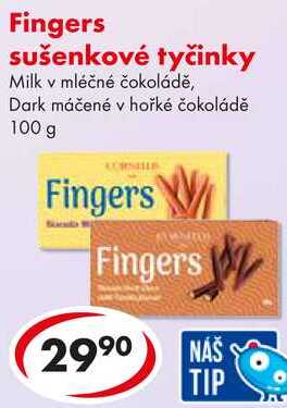 Fingers sušenkové tyčinky, 100 g