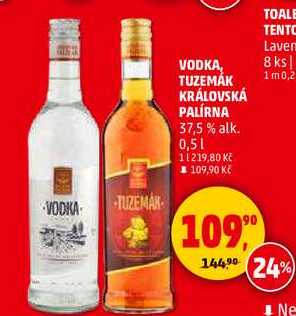 TUZEMÁK KRÁLOVSKÁ PALÍRNA 37,5 % alk., 0,5 l
