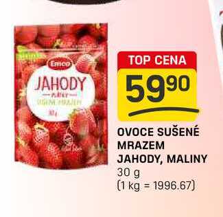 OVOCE SUŠENÉ MRAZEM JAHODY, MALINY 30 g
