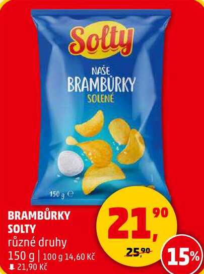 BRAMBŮRKY SOLTY různé druhy, 150 g  