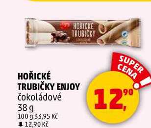 HOŘICKÉ TRUBIČKY ENJOY čokoládové, 38 g  