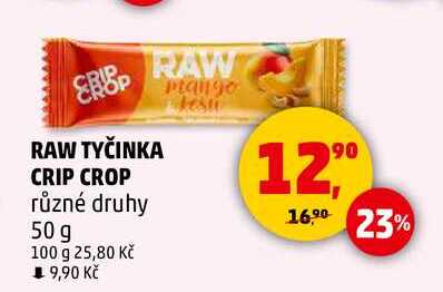 RAW TYČINKA CRIP CROP různé druhy, 50 g 