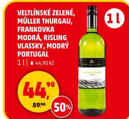 VELTLÍNSKÉ ZELENÉ, 1 l 