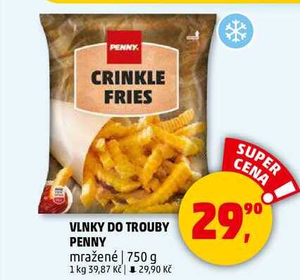 VLNKY DO TROUBY PENNY mražené, 750 g