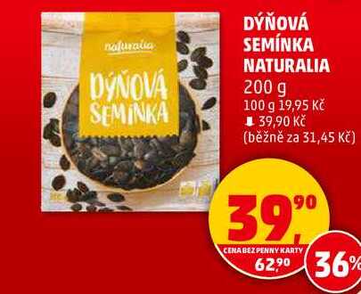 DÝŇOVÁ SEMÍNKA NATURALIA, 200 g 