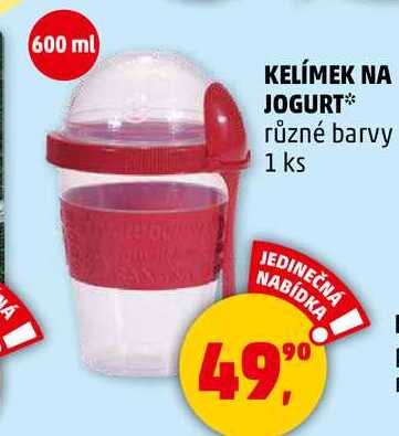KELÍMEK NA JOGURT různé barvy, 1 ks 