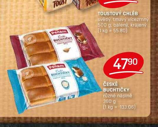 ČESKÉ BUCHTIČKY různé náplně 360 g