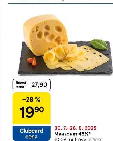 Maasdam 45%, 100 g 