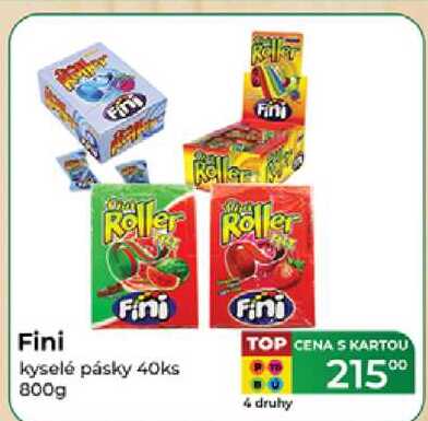 Fini kyselé pásky 40ks 800g