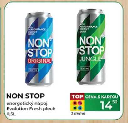 NON STOP energetický nápoj Evolution Fresh plech 0,5L  
