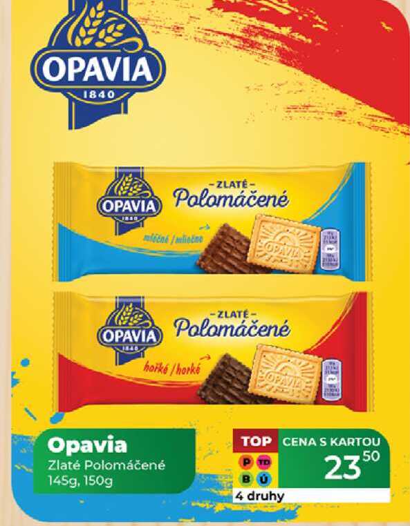 Opavia Zlaté Mini polomáčené sušenky 145g, 
