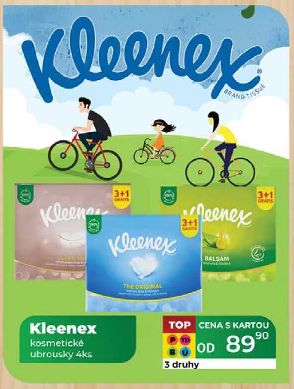 Kleenex kosmetické ubrousky 4ks 
